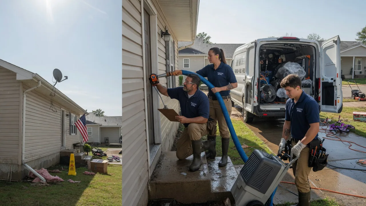 Ceiling Water Damage Restoration in Beaverdam, OH near me